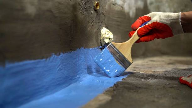 Commercial Waterproofing project at a Canal Winchester, OH business property by SJ Waterproofing Pros